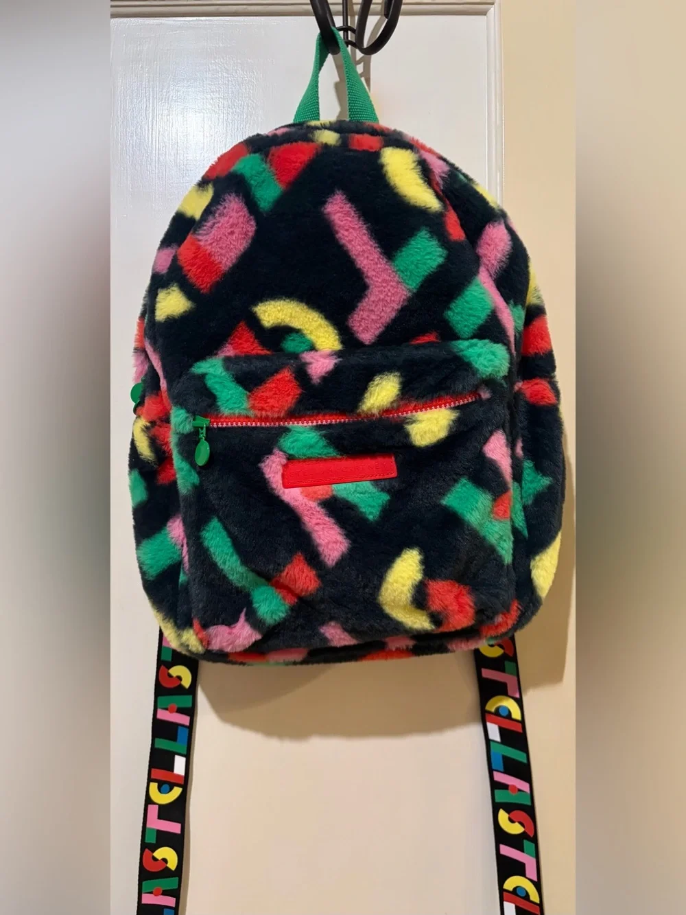 Stella McCartney faux-fur kids backpack 🎒rare find